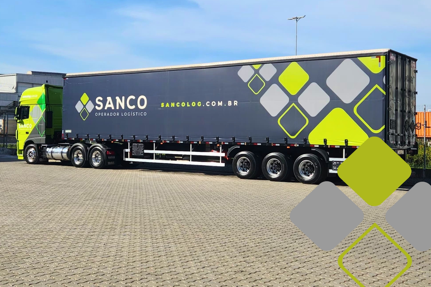 transporte fracionado e transporte dedicado na Sanco
